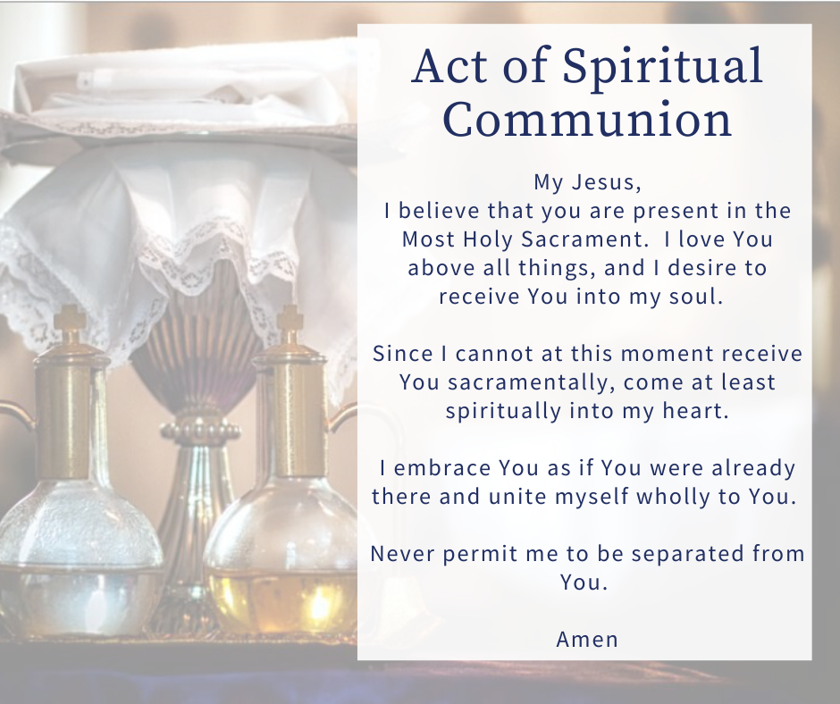 Communion acts spritual spiritual servi